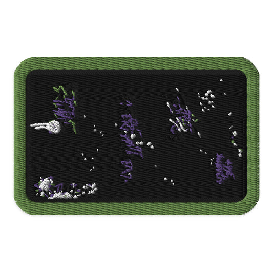 Aye. JustLit Embroidered Art Green Patch